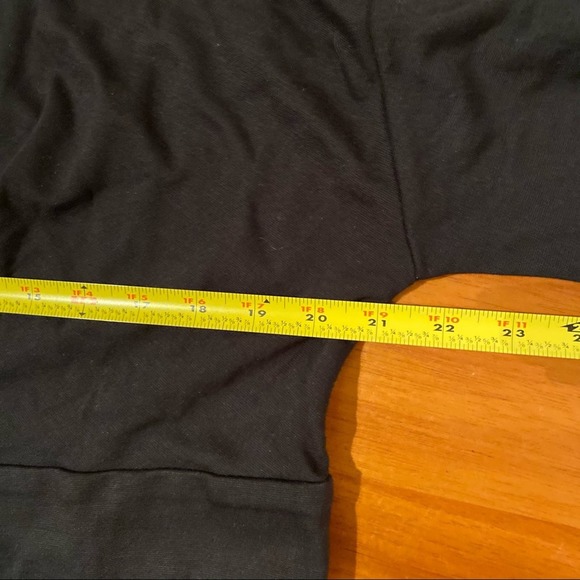 Eloquii Black Cross Cinch Front Black Short Sleeve Blouse Top - Picture 7 of 8